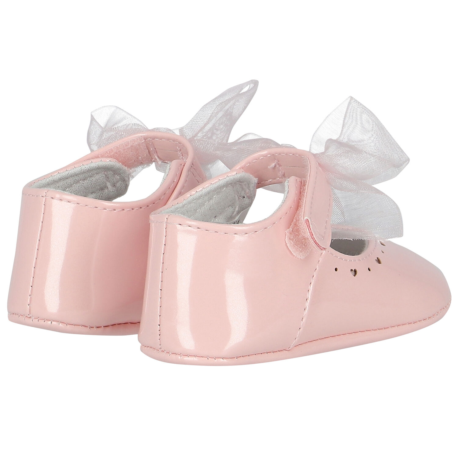 Baby Girls Pink Bow Pre Walker Shoes, 3, hi-res